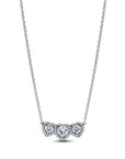 Pandora Halo Hart Trilogy Halsketting 394412C01 – Zilver met Zirkonia
