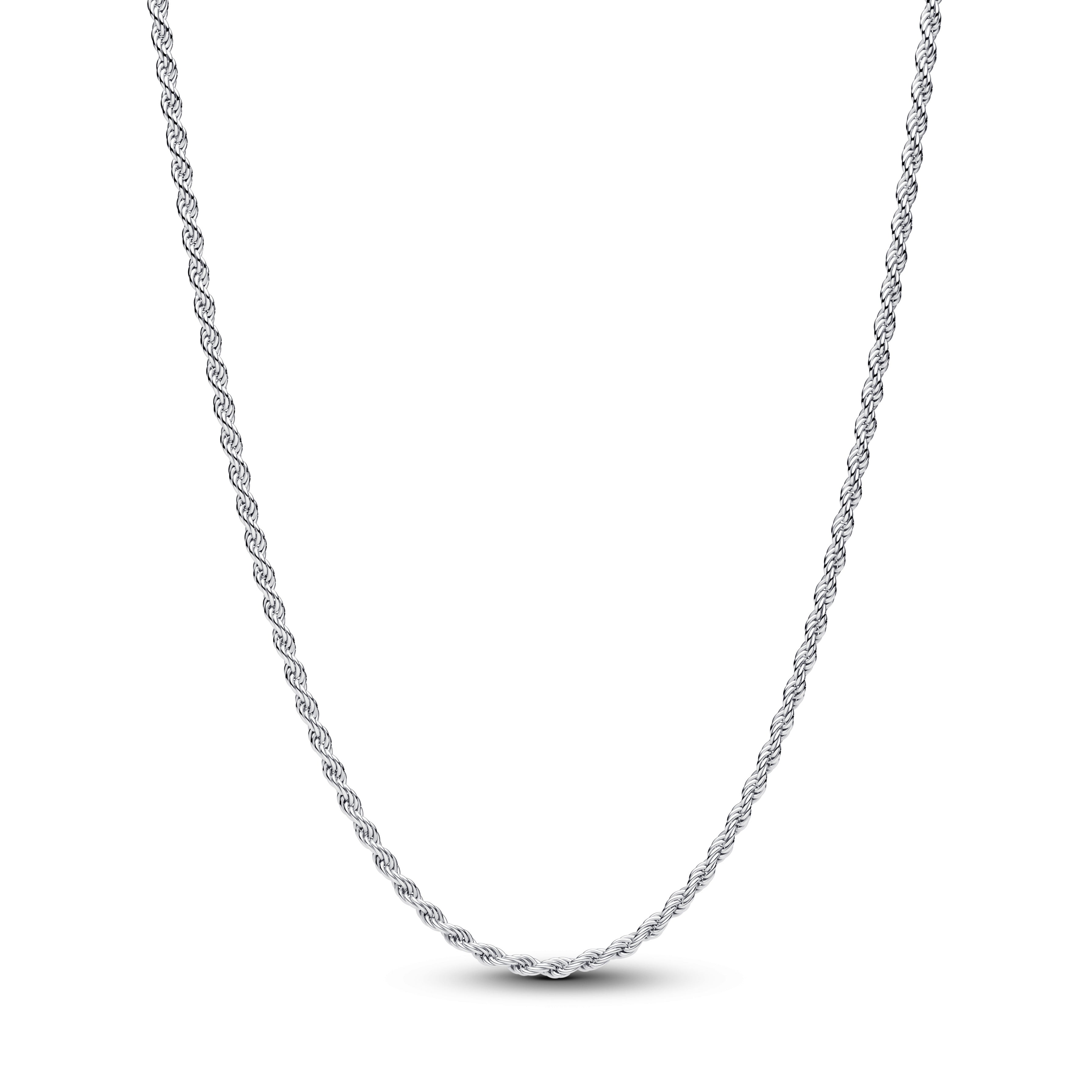 Pandora Rope Schakel Halsketting zilver - 394687C00