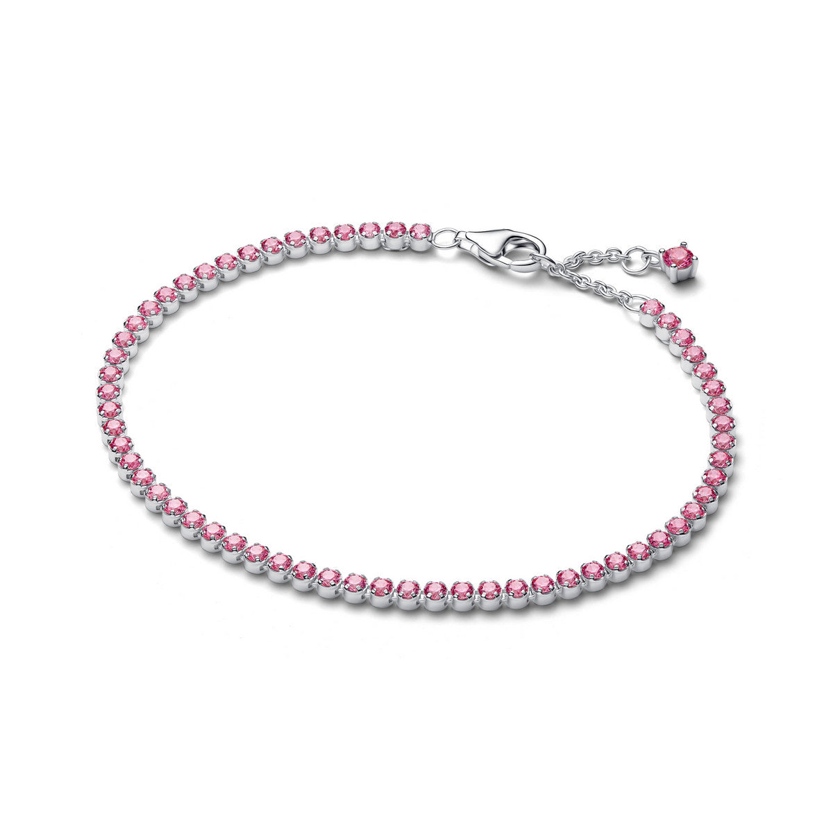 Pandora Kleine Roze Tennisarmband zilver - 593927C02