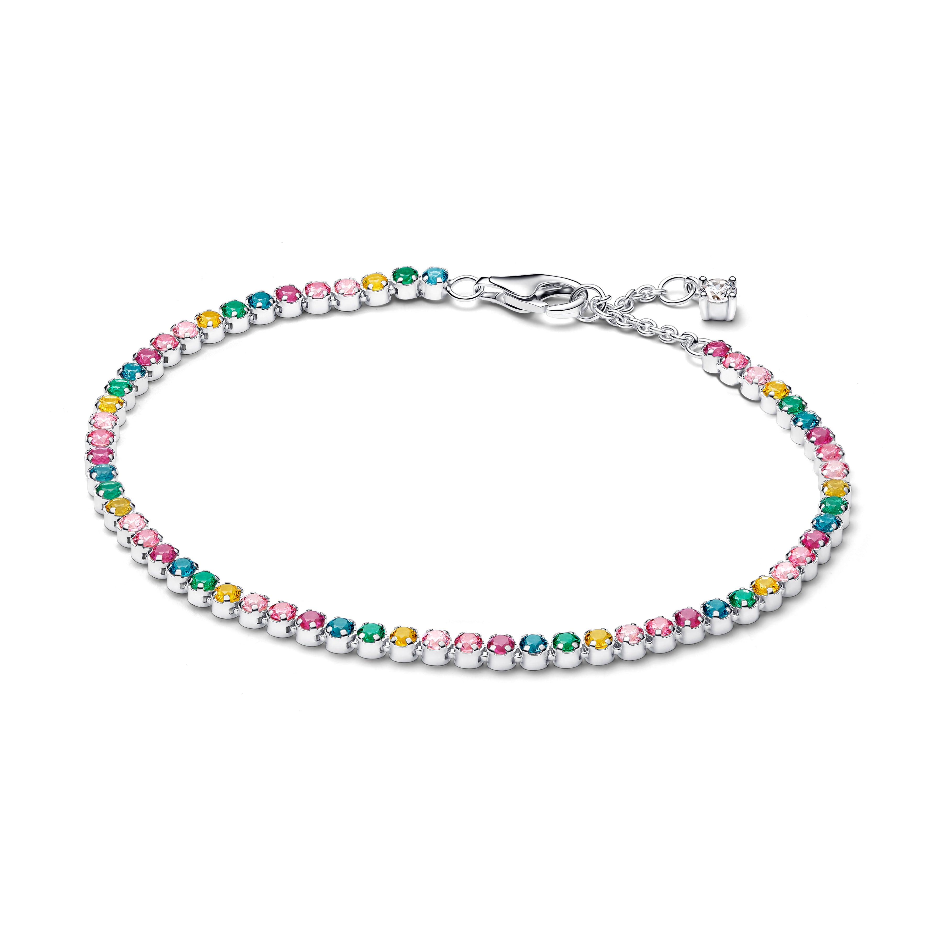 Pandora Regenboog Tennisarmband zilver - 593927C03