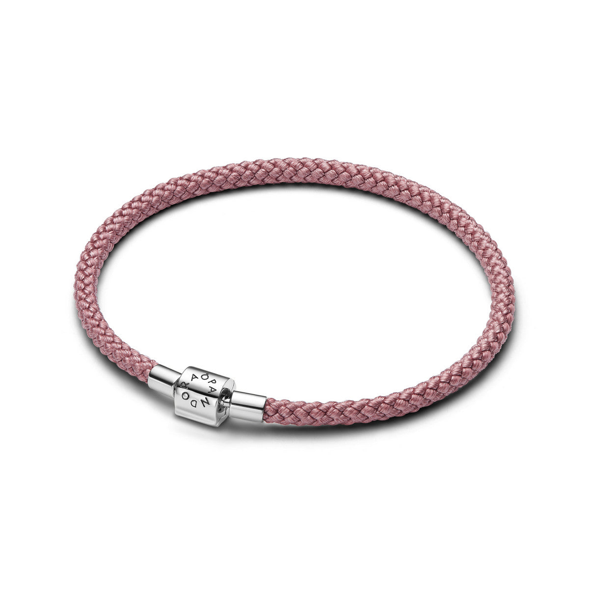Pandora Glinsterende Roze Koordarmband zilver - 594530C01
