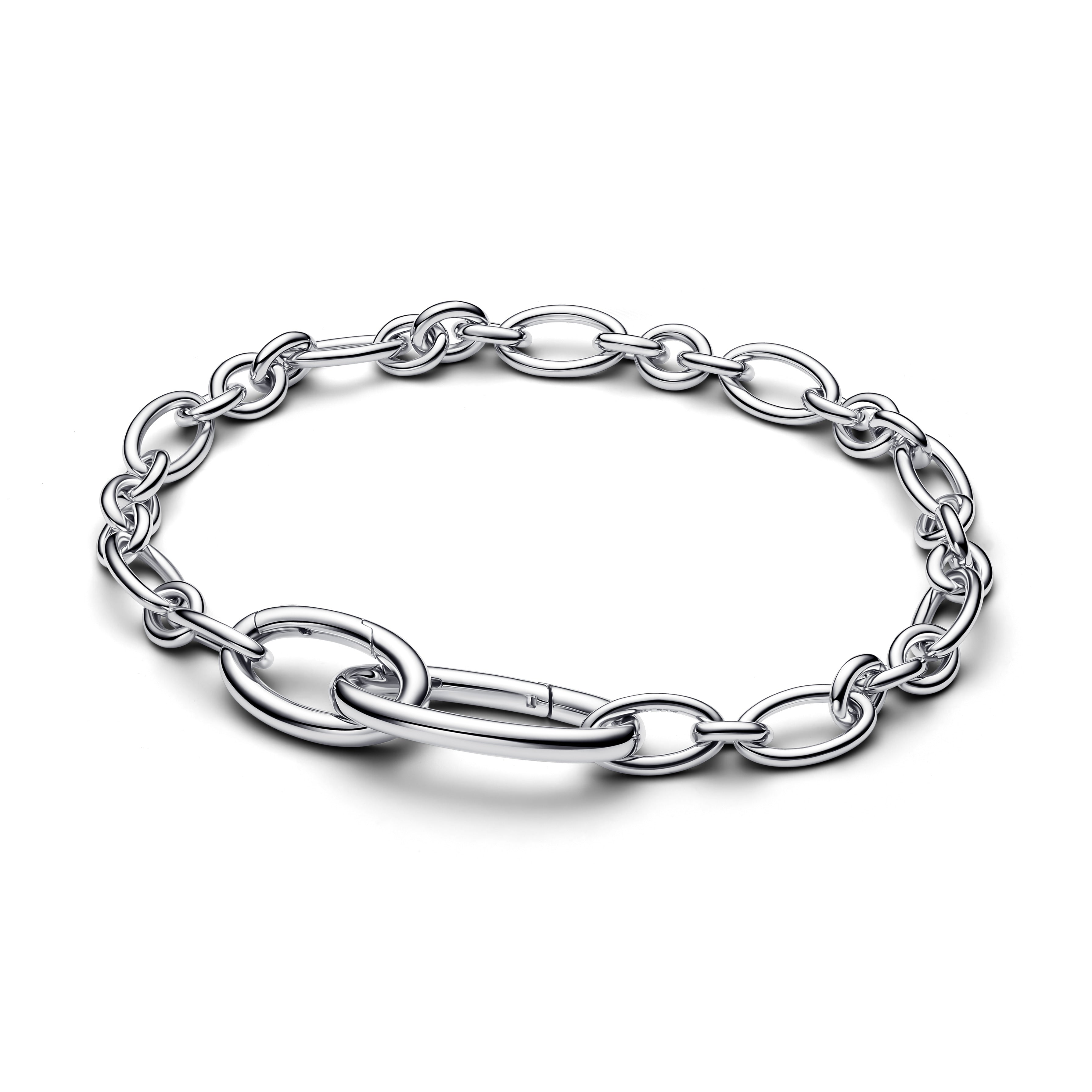 Pandora Openable Ovale Schakelarmband zilver - 594678C00