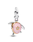 Pandora Roze Zeeschildpad Club Charm 764432C01 – Zilver & Verguld