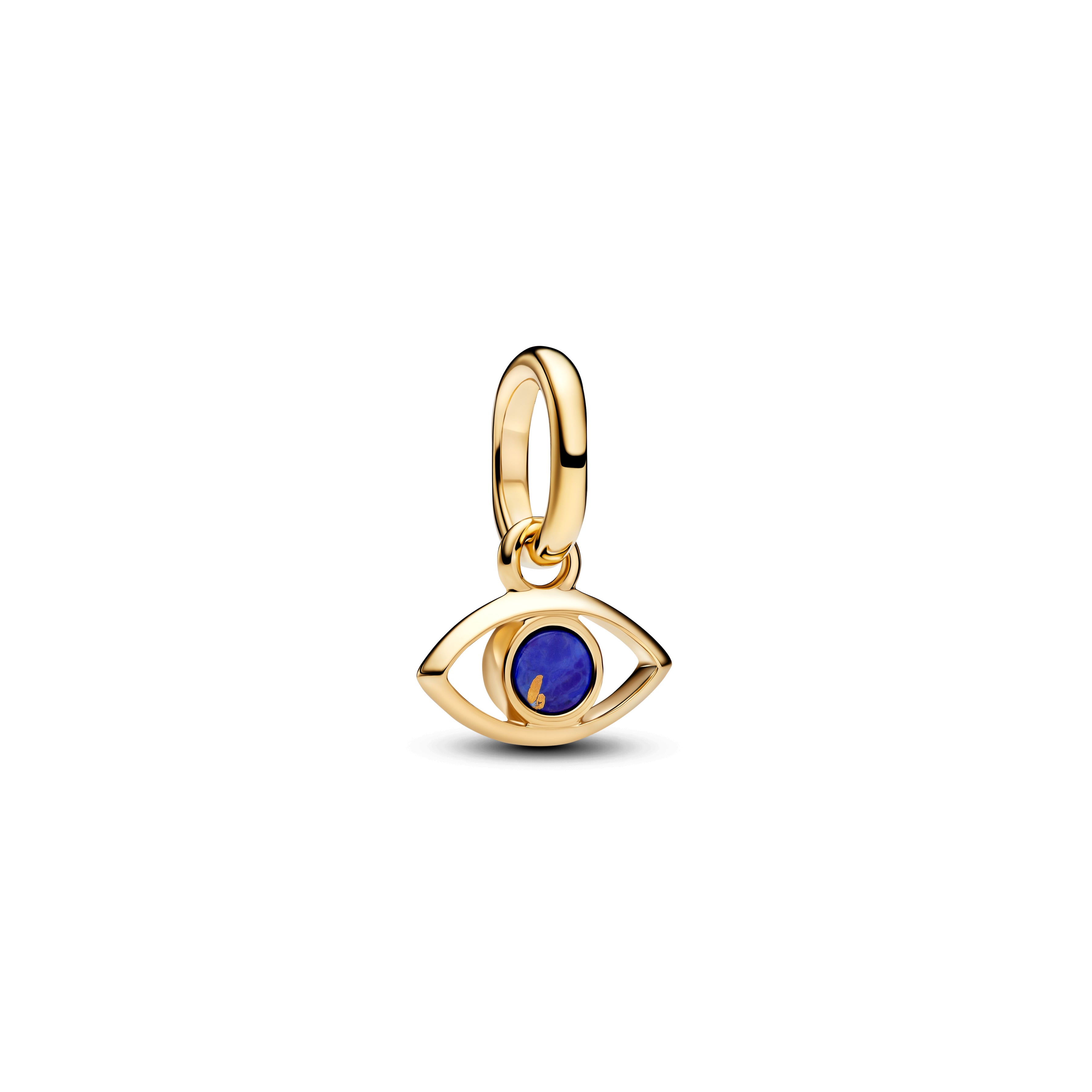 Pandora Blauw Boze Oog Mini Hangende Bedel goudverguld - 764609C01