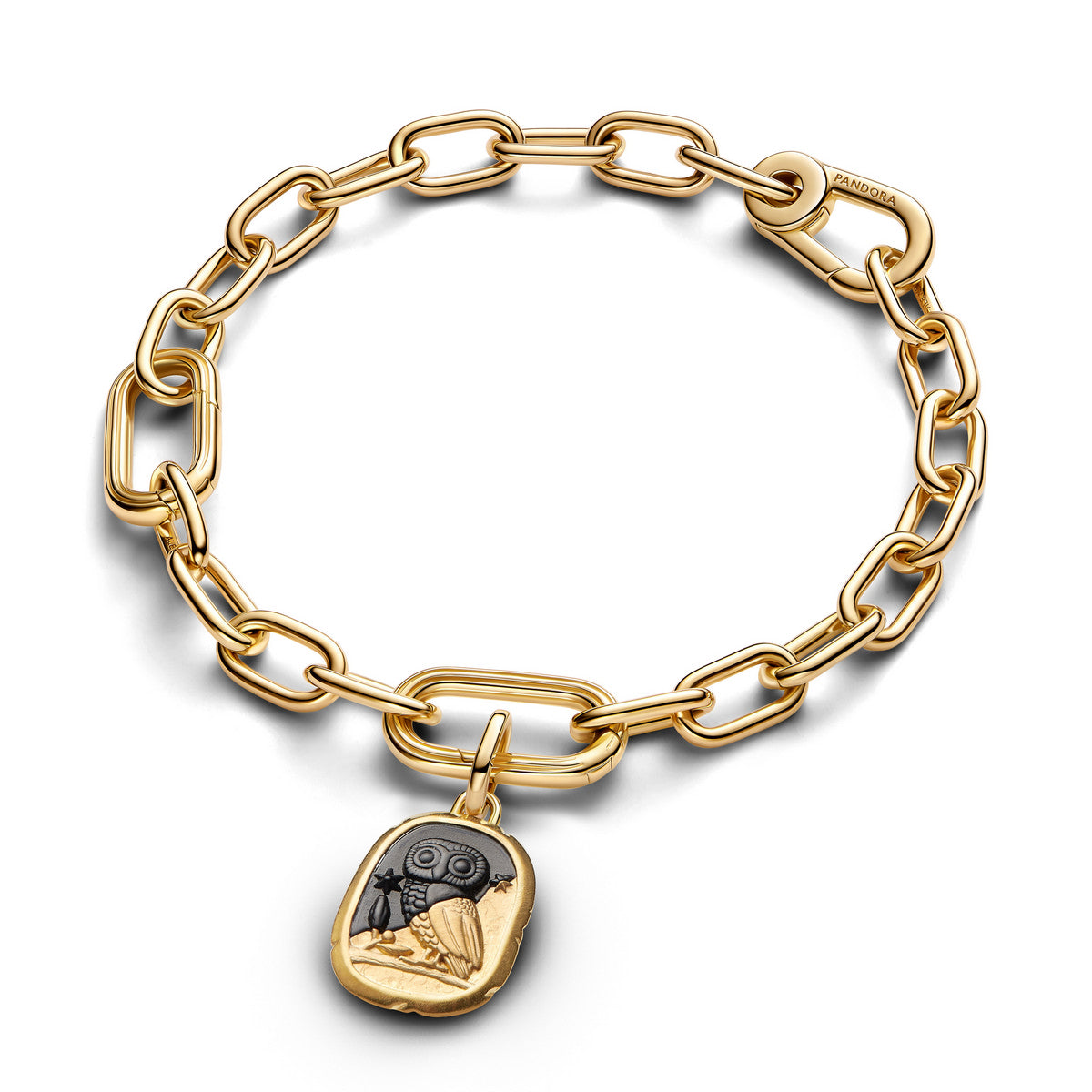 Pandora Uil Medaillonbedel goudverguld 764805C01