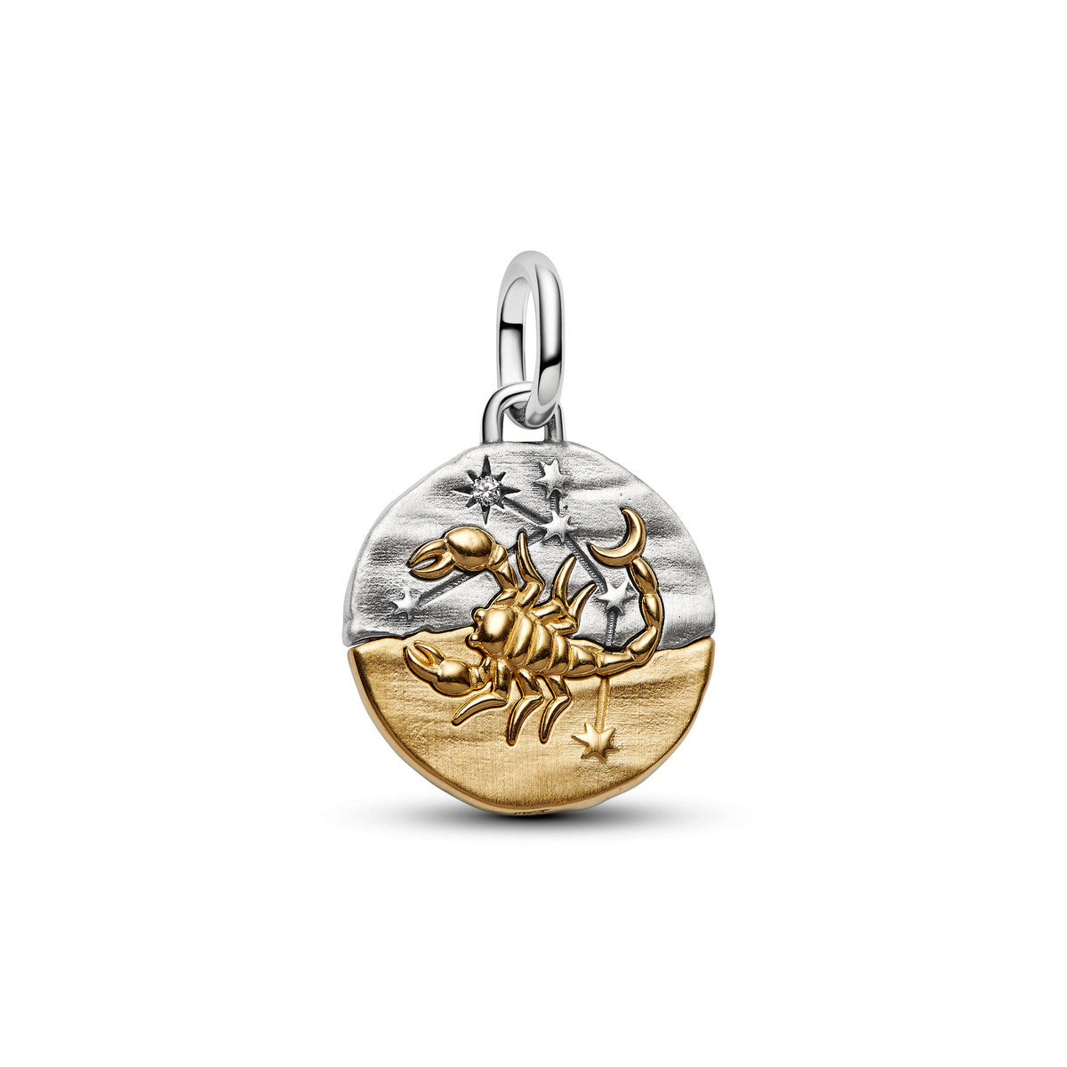 Pandora Dierenriem Schorpioen Medaillonbedel bicolor zilver en goudverguld 764985C01