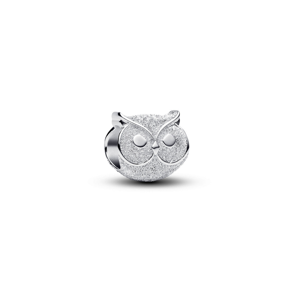 Pandora Getextureerde Uil Minibedel zilver - 794525C00