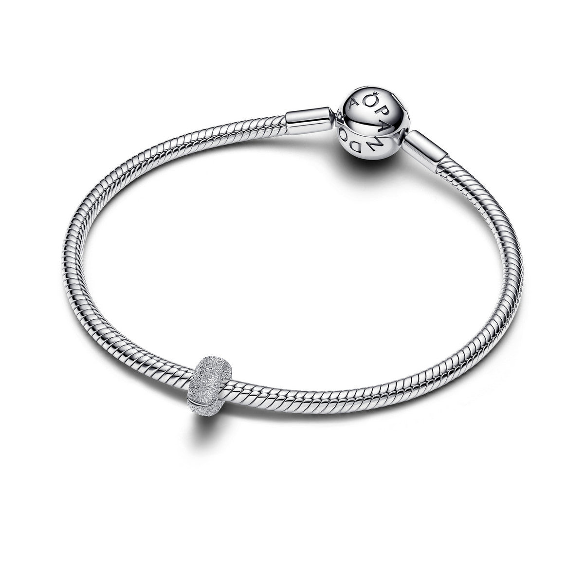 Pandora Getextureerde Mini Clipbedel zilver 794771C00