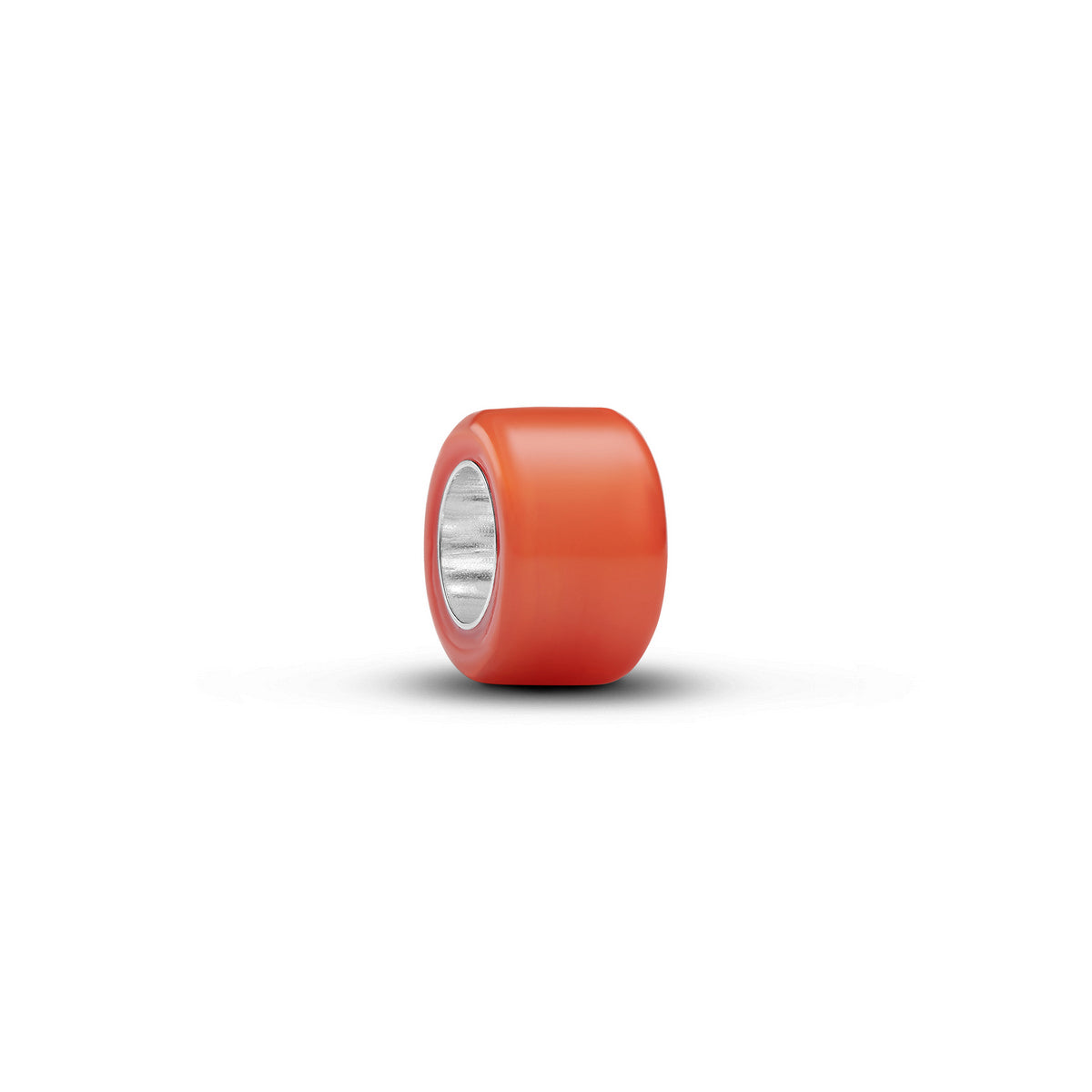 Pandora Oranje Muranoglas Minibedel zilver 794773C04