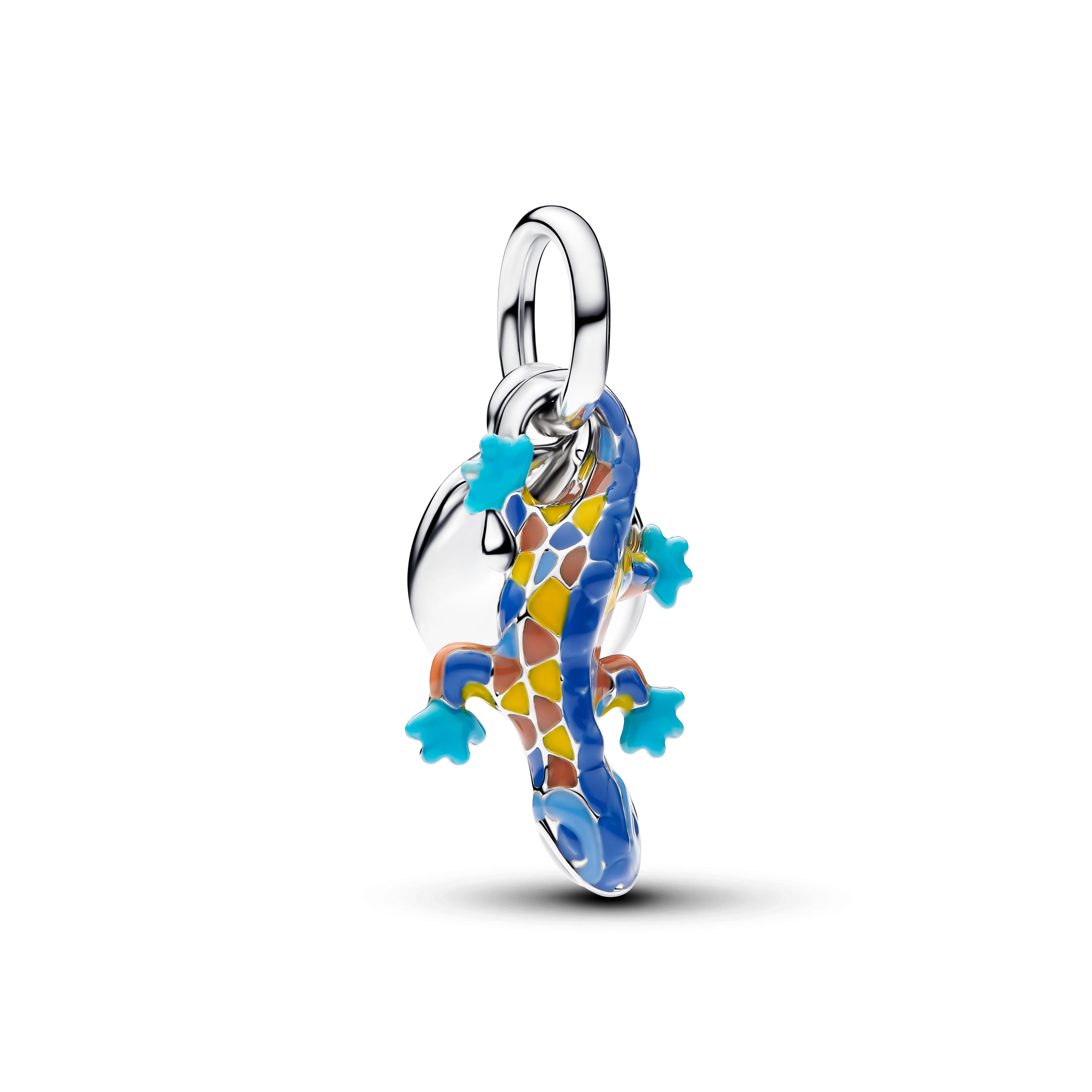 Pandora Salamander & Graveerbare Ronde Tag Dubbele Hangende Bedel 794916C01