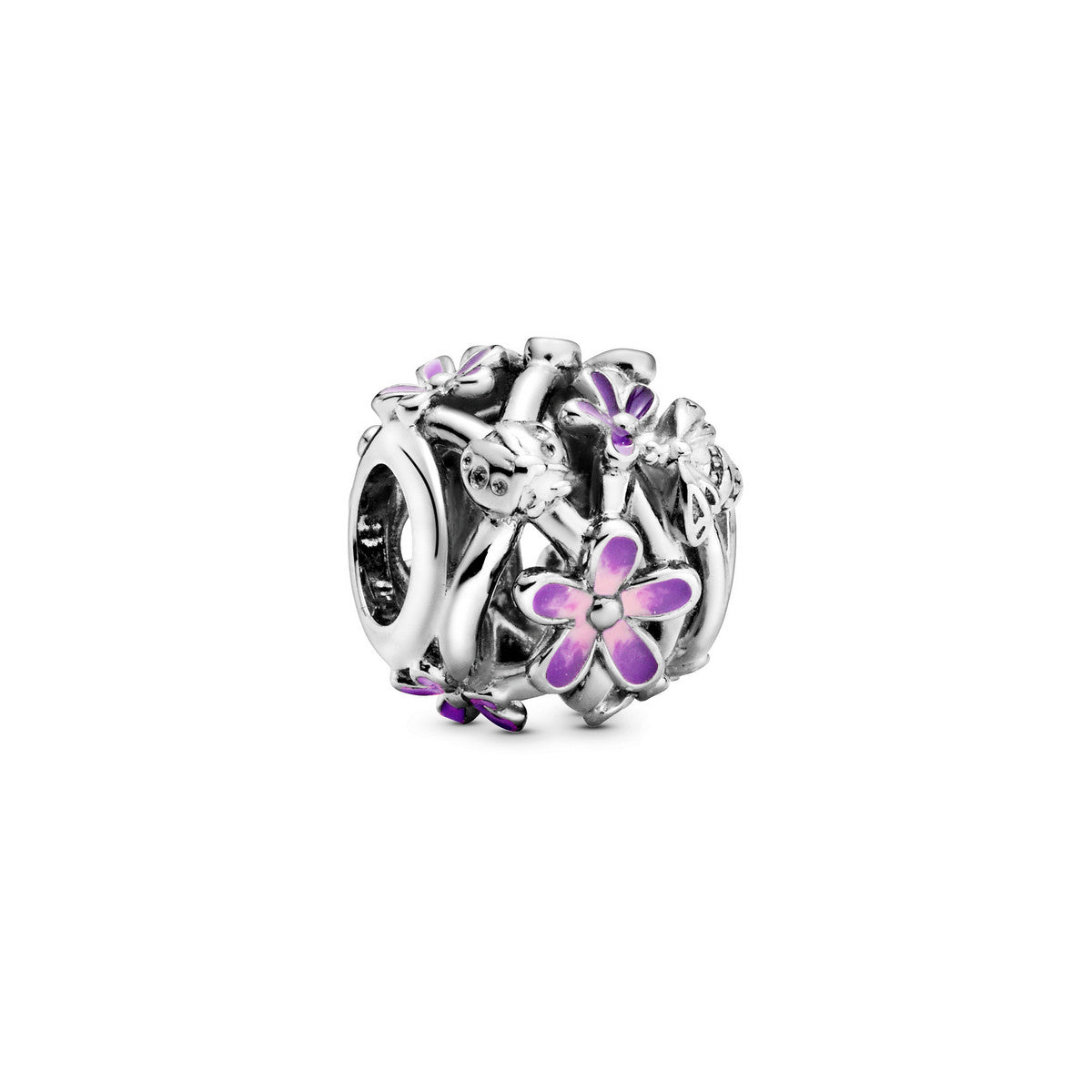 Pandora Openwork Paarse Madeliefjes Bedel 798772C02