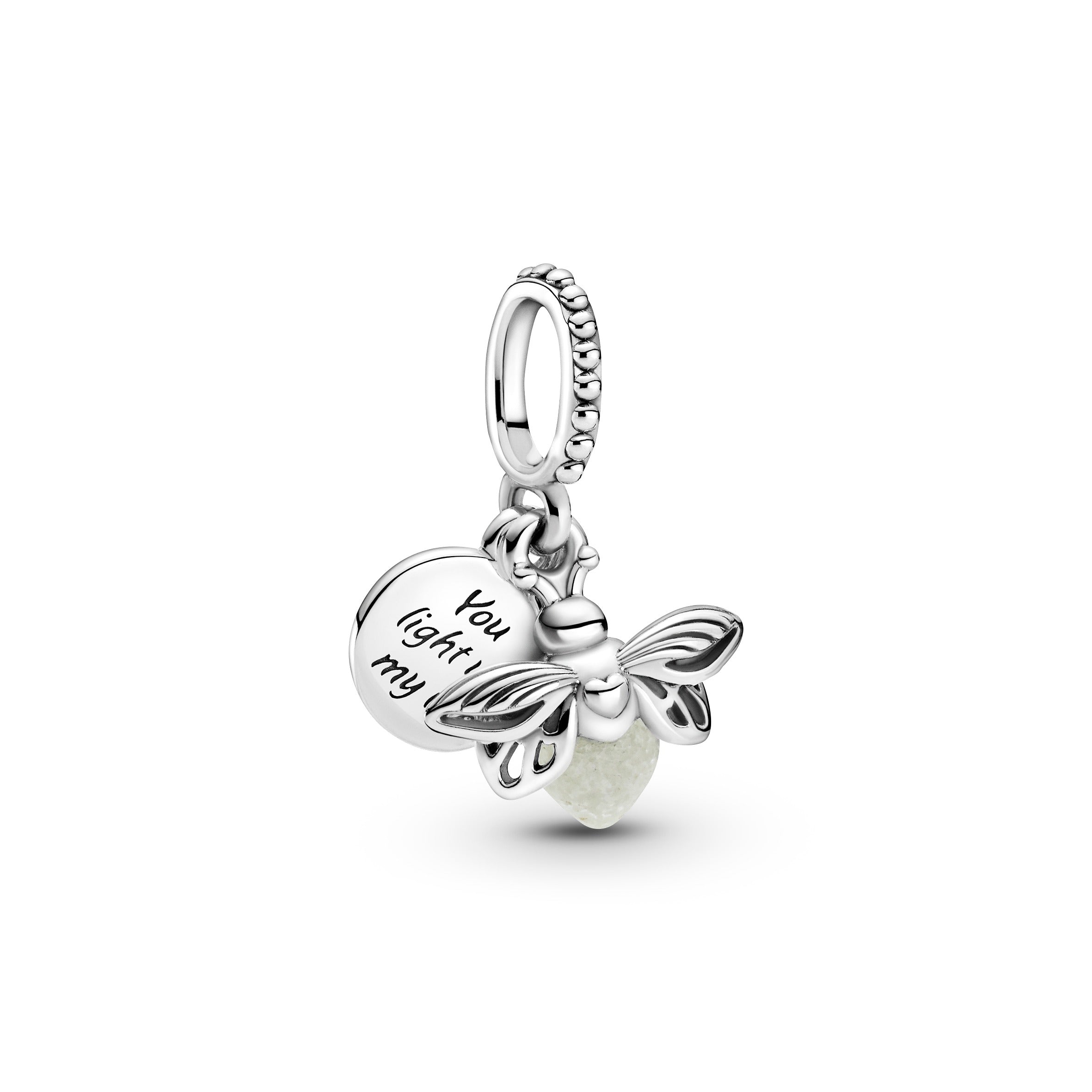 Pandora Hangende Bedel Vuurvlieg Glow-in-the-Dark zilver 799352C01