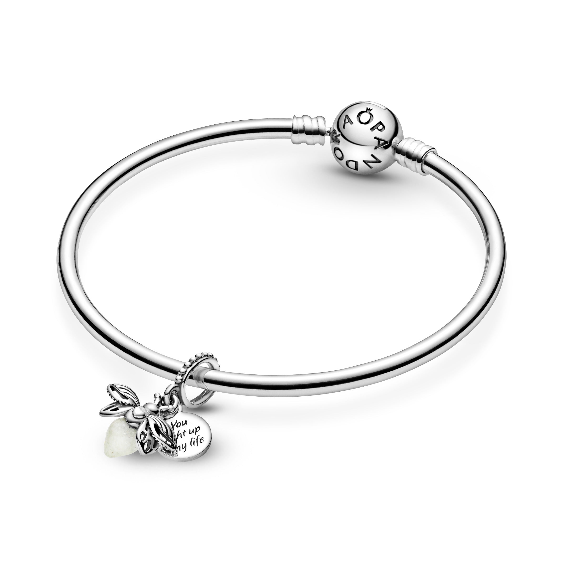 Pandora Hangende Bedel Vuurvlieg Glow-in-the-Dark zilver 799352C01
