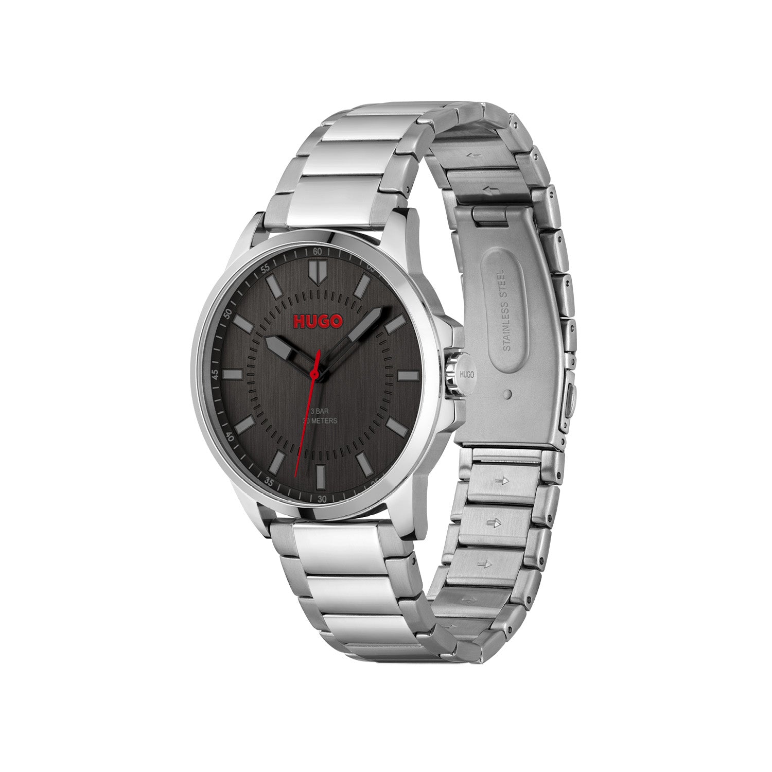 Hugo Boss Heren Horloge HU1530246 43 mm Zilverkleurig