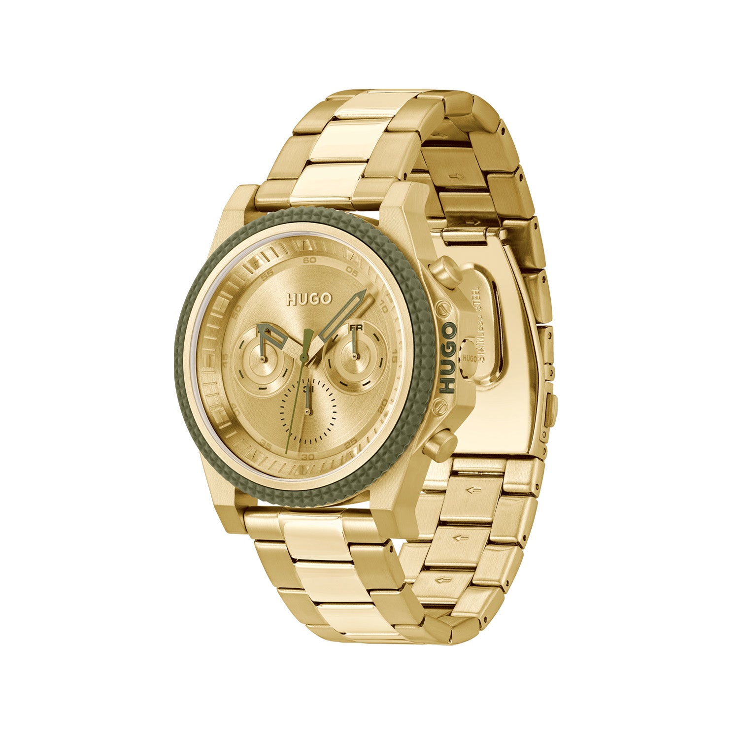 Hugo Boss Heren Horloge HU1530349 46 mm Goudkleurig