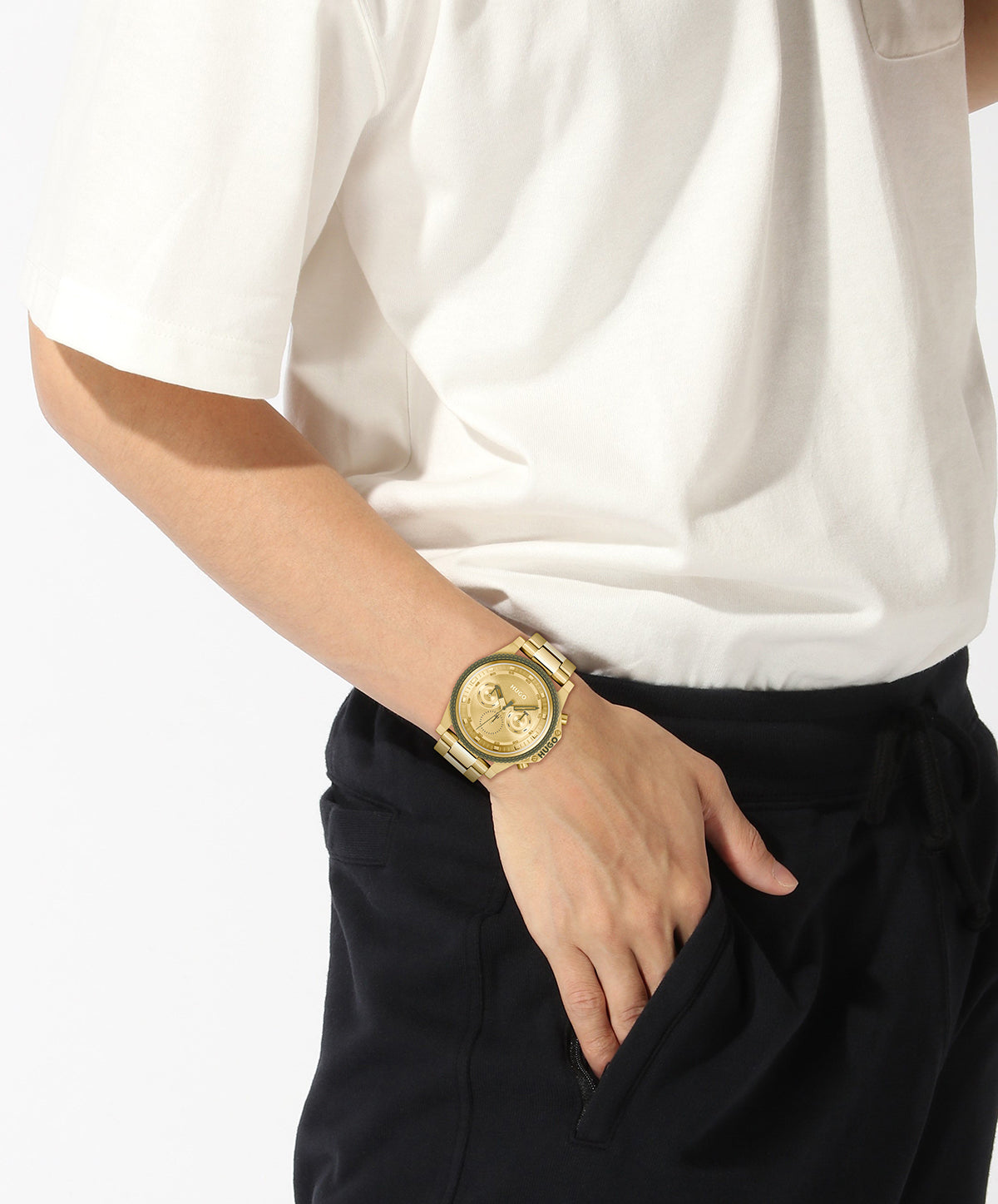 Hugo Boss Heren Horloge HU1530349 46 mm Goudkleurig