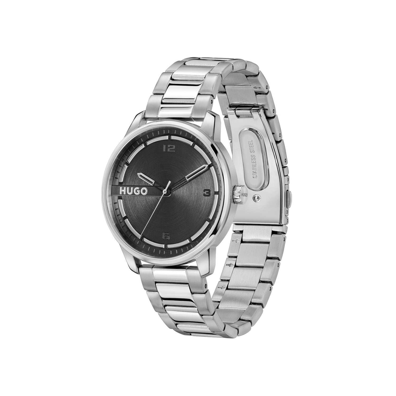 Hugo Boss Heren Horloge HU1530364 42 mm Zilverkleurig