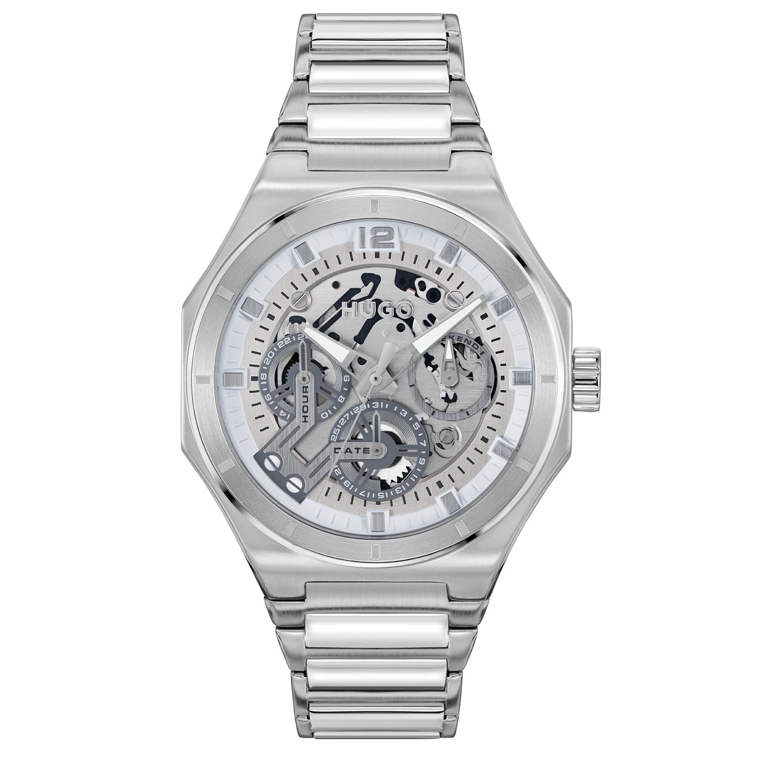 Hugo Boss Heren Horloge HU1530377 44 mm Zilverkleurig
