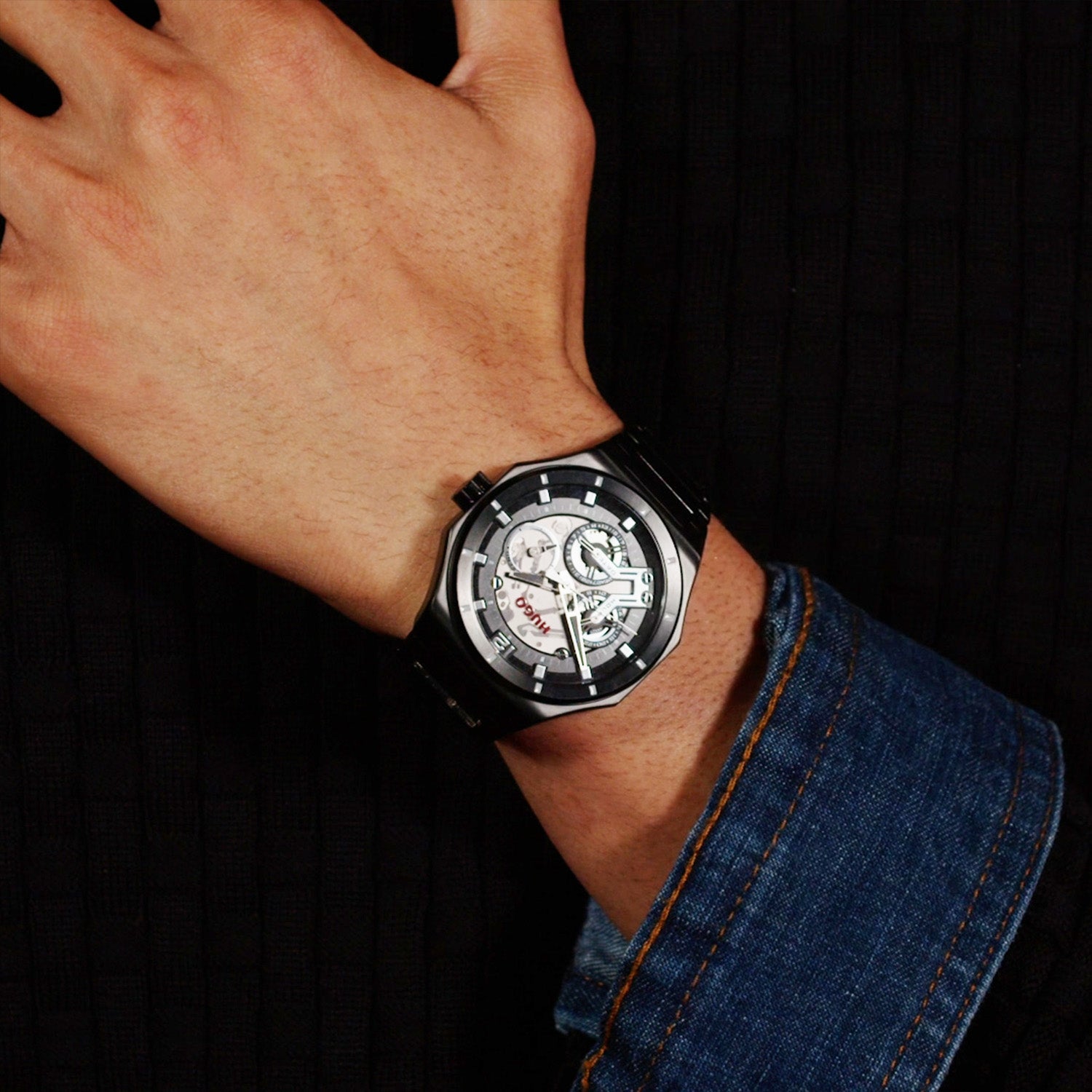 Hugo Boss Heren Horloge HU1530379 44 mm Zwart
