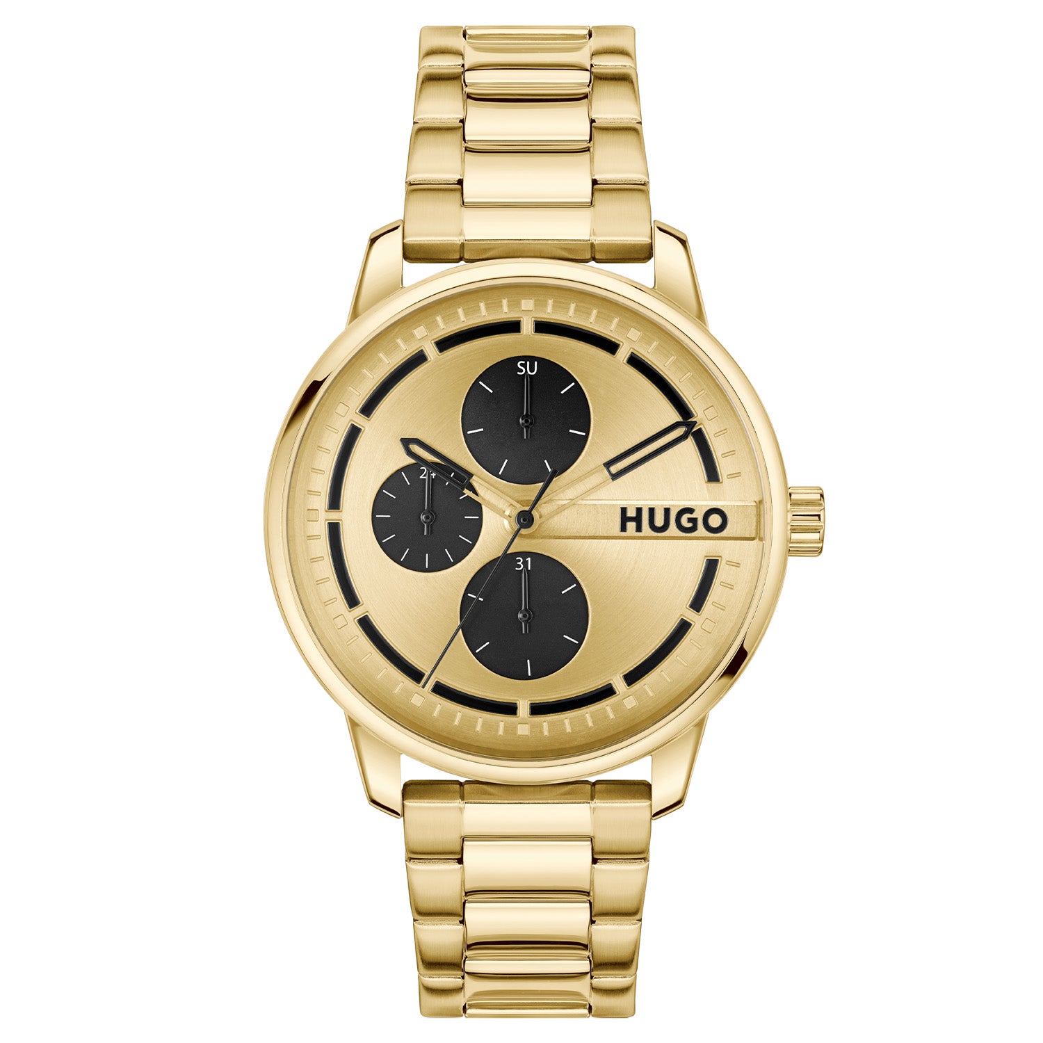 Hugo Boss Heren Horloge HU1530385 44 mm Goudkleurig