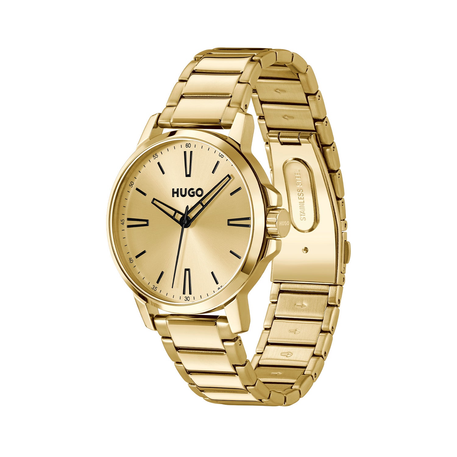 Hugo Boss Heren Horloge HU1530420 41 mm Goudkleurig