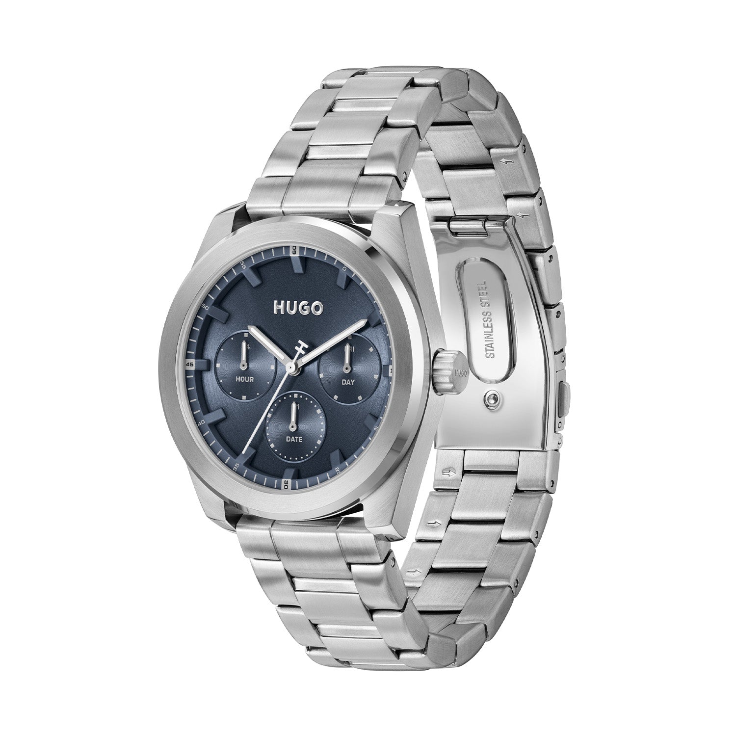 Hugo Boss Heren Horloge HU1530424 42 mm Zilverkleurig