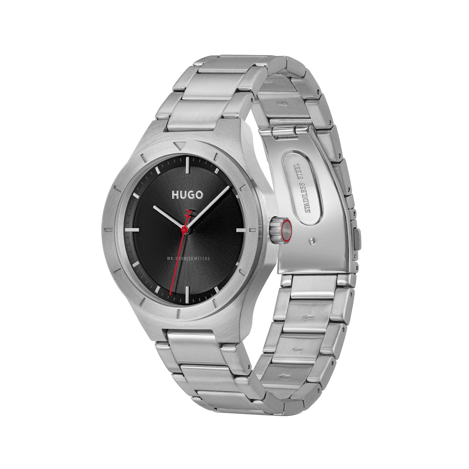 Hugo Boss Heren Horloge HU1530447 42 mm Zilverkleurig