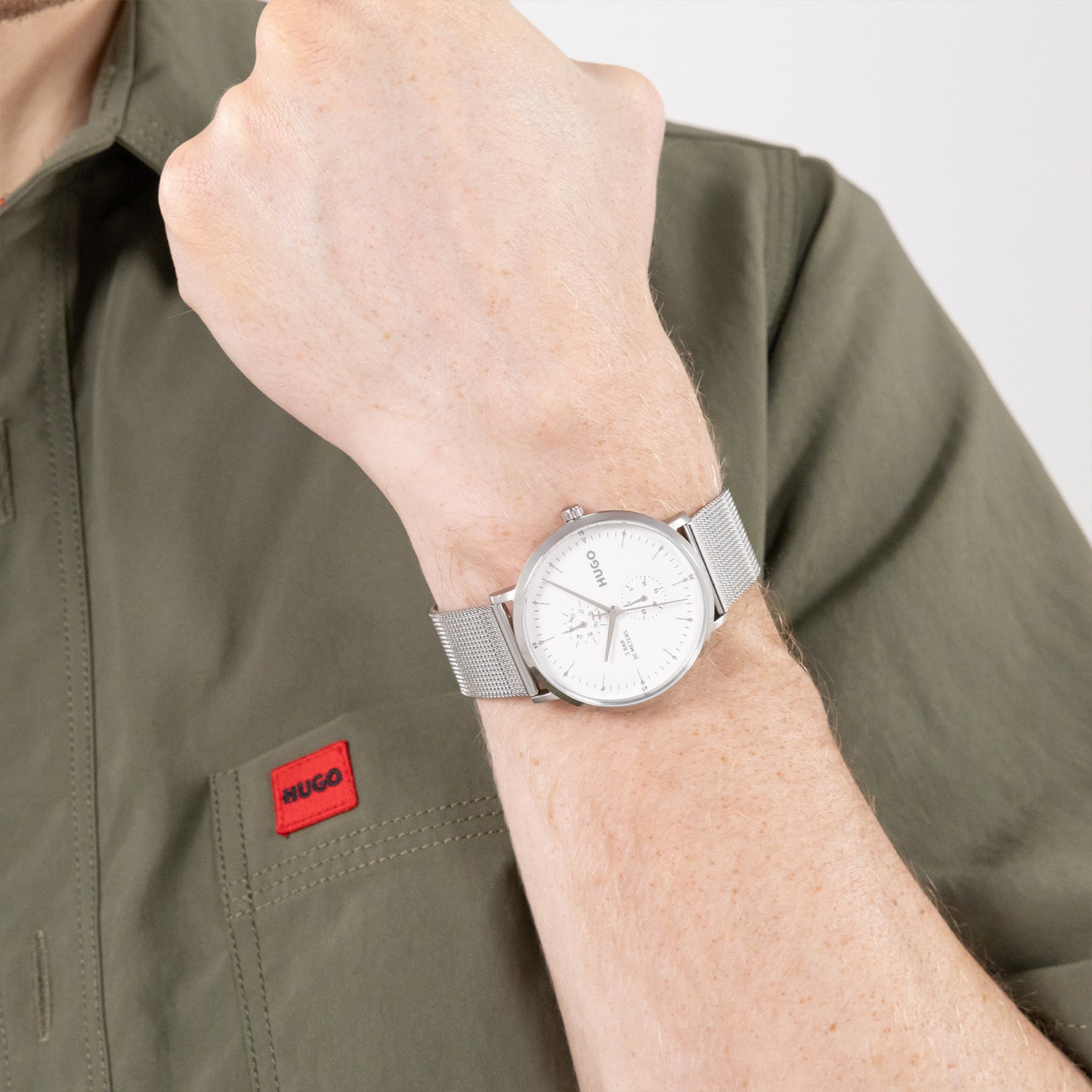 Hugo Boss Heren Horloge HU1530456 40 mm Zilverkleurig