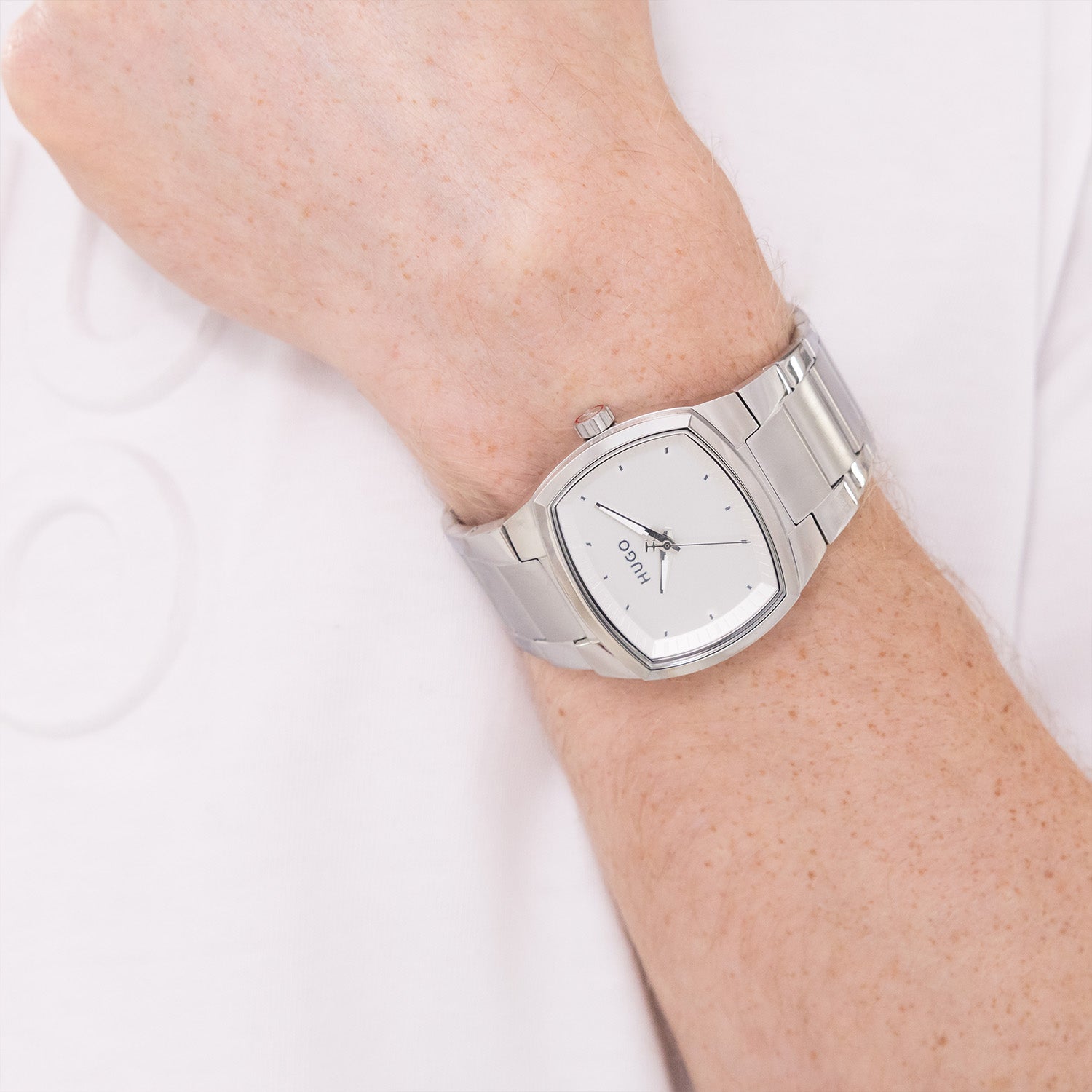 Hugo Boss Heren Horloge HU1530460 40 mm Zilverkleurig