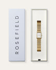 Rosefield horloge HWGSG-H01 Heirloom White Dial Steel Gold - PansiteNederland.nl