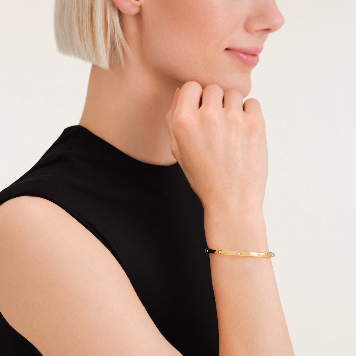 Rosefield Armband Crystal JBCBG-J1039 Goudkleurig