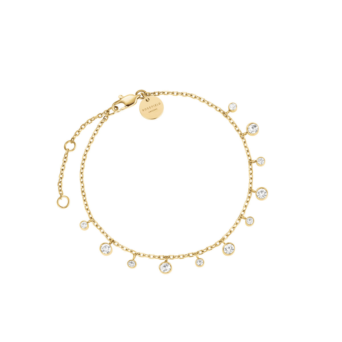 Rosefield Armband Dangling Crystal JBDCG-J1022 Goudkleurig