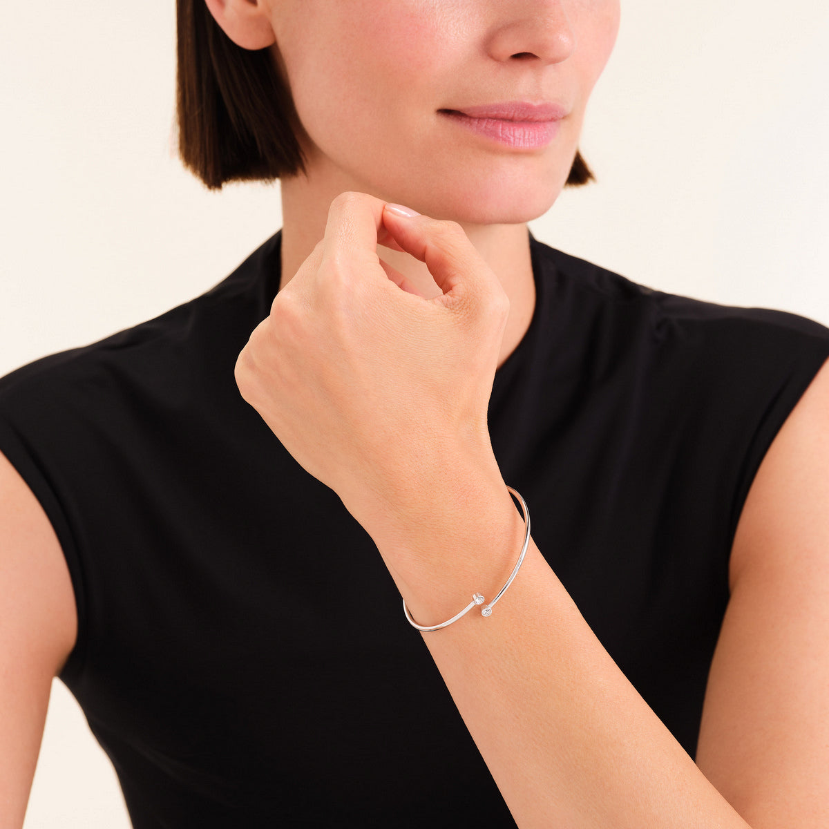 Rosefield Armband Double Crystal JBDCS-J1214 Zilverkleurig