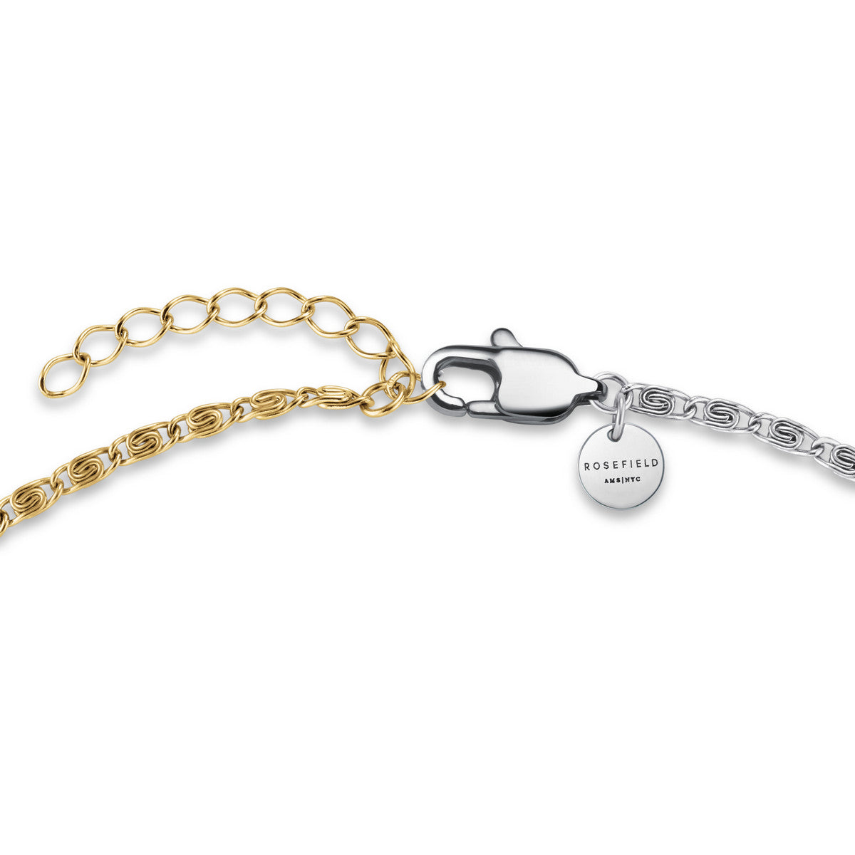 Rosefield Armband Duotone Swirl JBDSG-J706 Zilver-Goud Duo