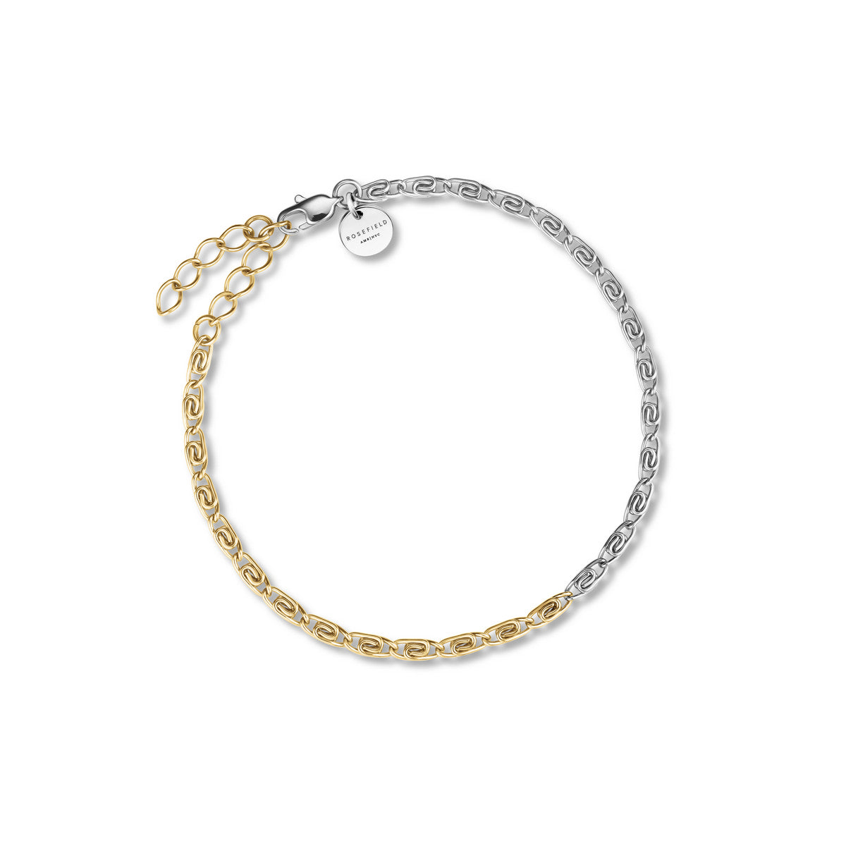 Rosefield Armband Duotone Swirl JBDSG-J706 Zilver-Goud Duo