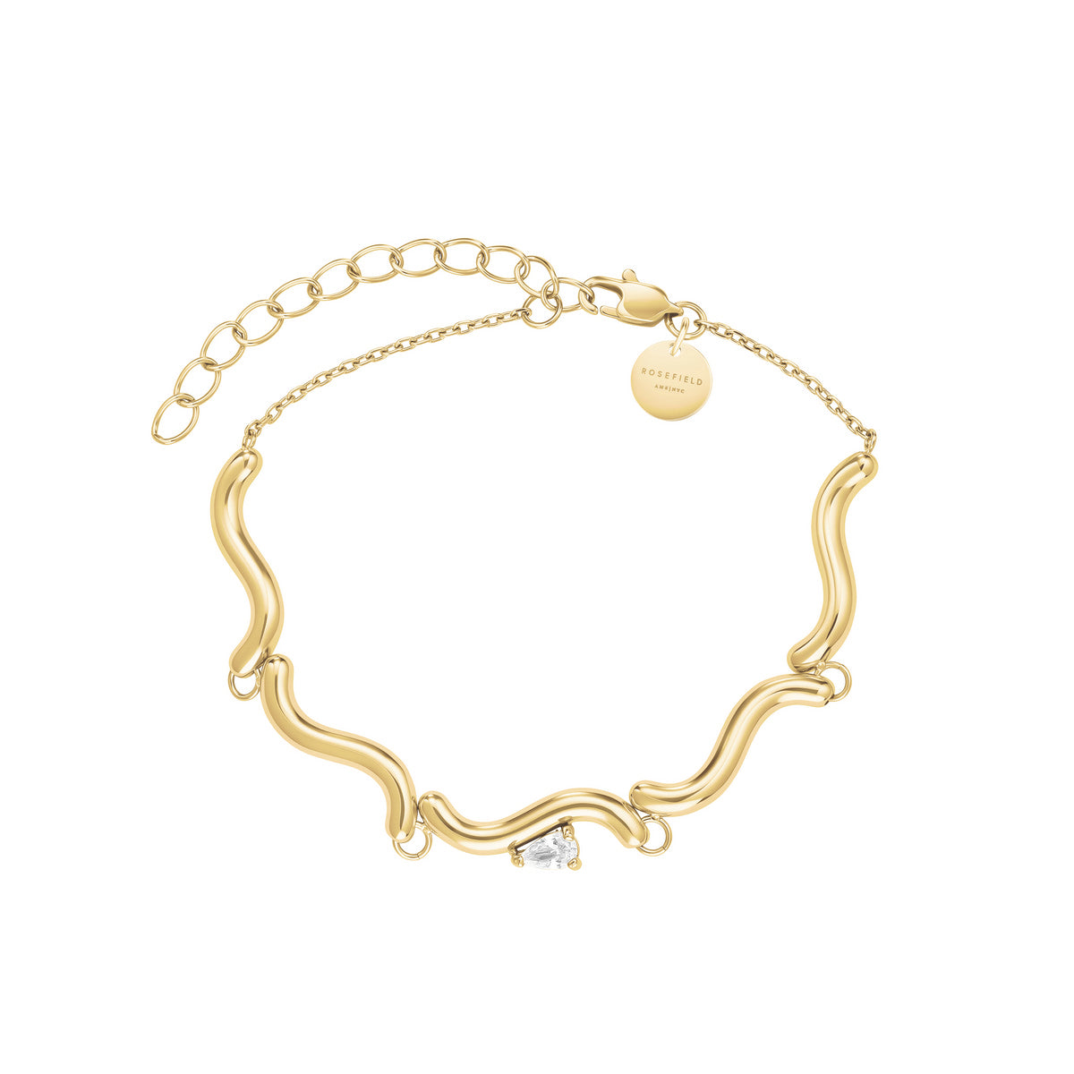 Rosefield Armband Drop Wave JBDWG-J1305 Goudkleurig