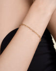 Rosefield Armband Heart Chain Goudkleurig Verguld 14K Goud Stainless Steel Dames - JBHCG-J682