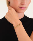 Rosefield Armband Multi Octagon Studs Goudkleurig Verguld 14K Goud Stainless Steel Dames - JBOSG-J900