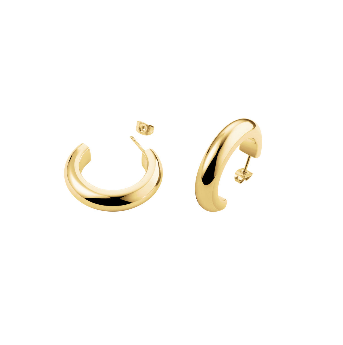 Rosefield Oorbellen Daily Solid Hoops JEDSG-J803 Goudkleurig