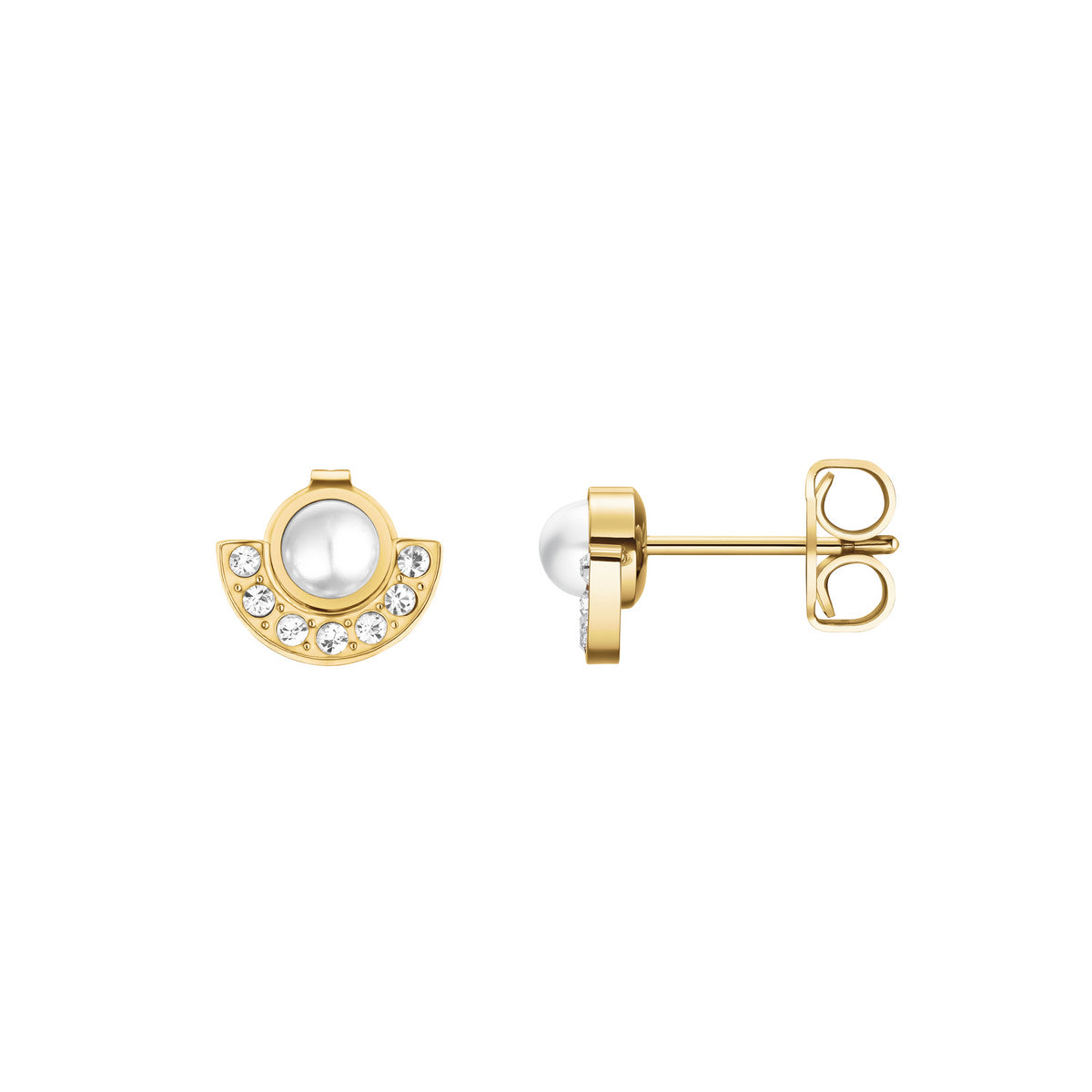 Rosefield Oorbellen Modern Pearl JEMPG-J1291 Goudkleurig