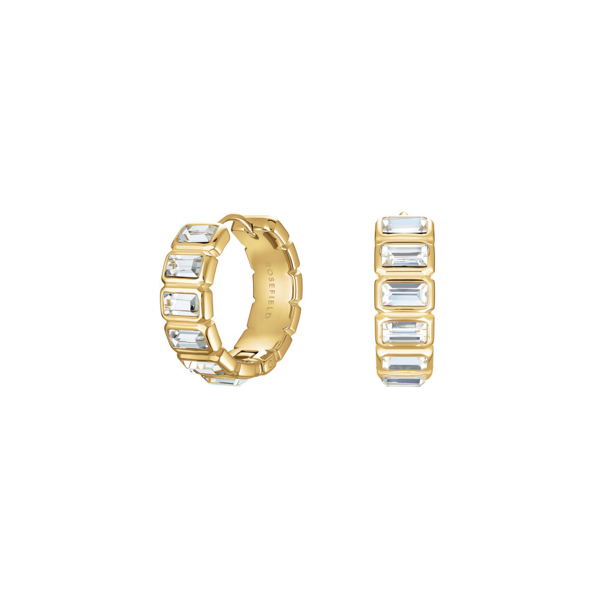 Rosefield Oorbellen Iconic Octagon Hoops JEOHG-J1130 Goudkleurig