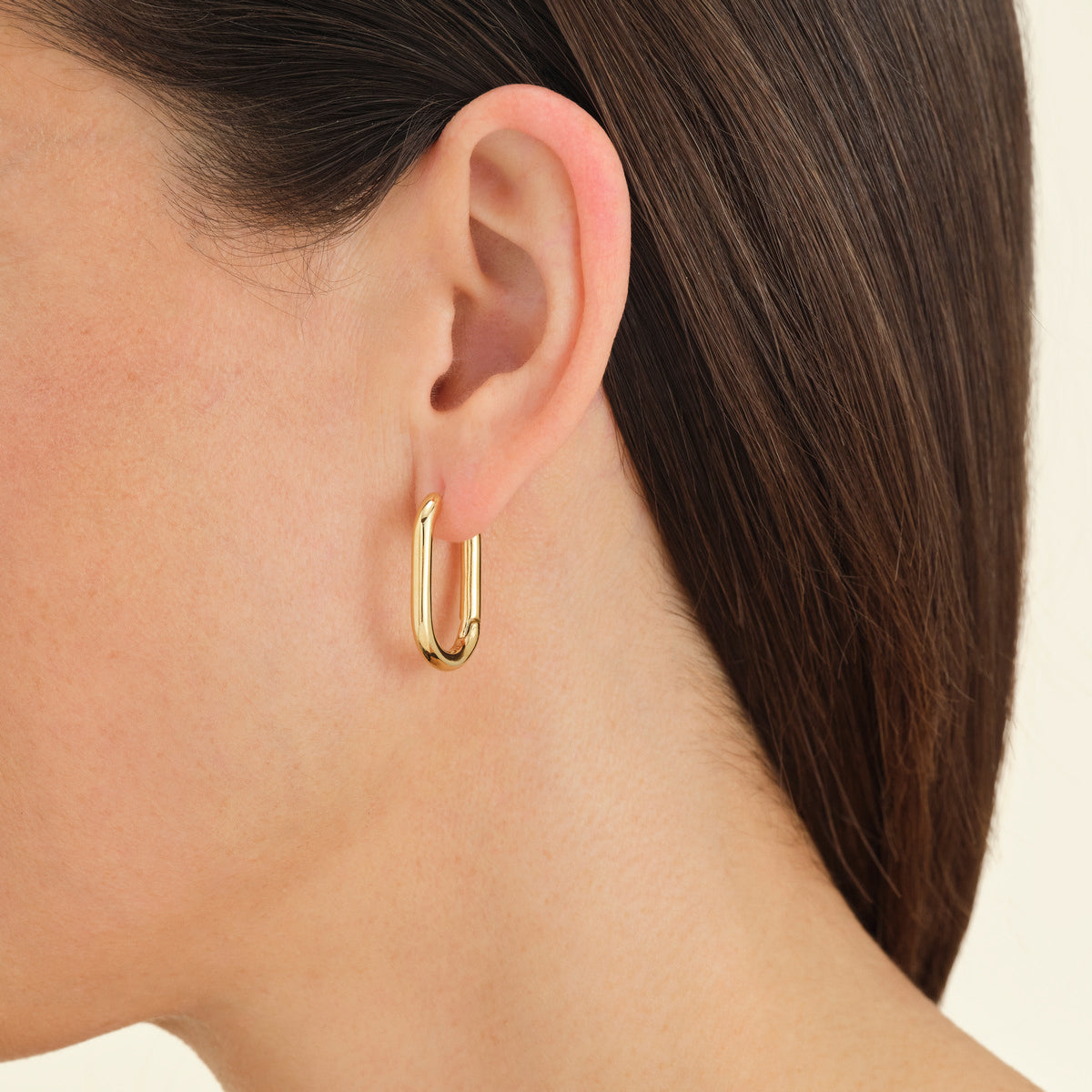 Rosefield Oorbellen Large Oval Hoops JEOLG-J567 Goudkleurig