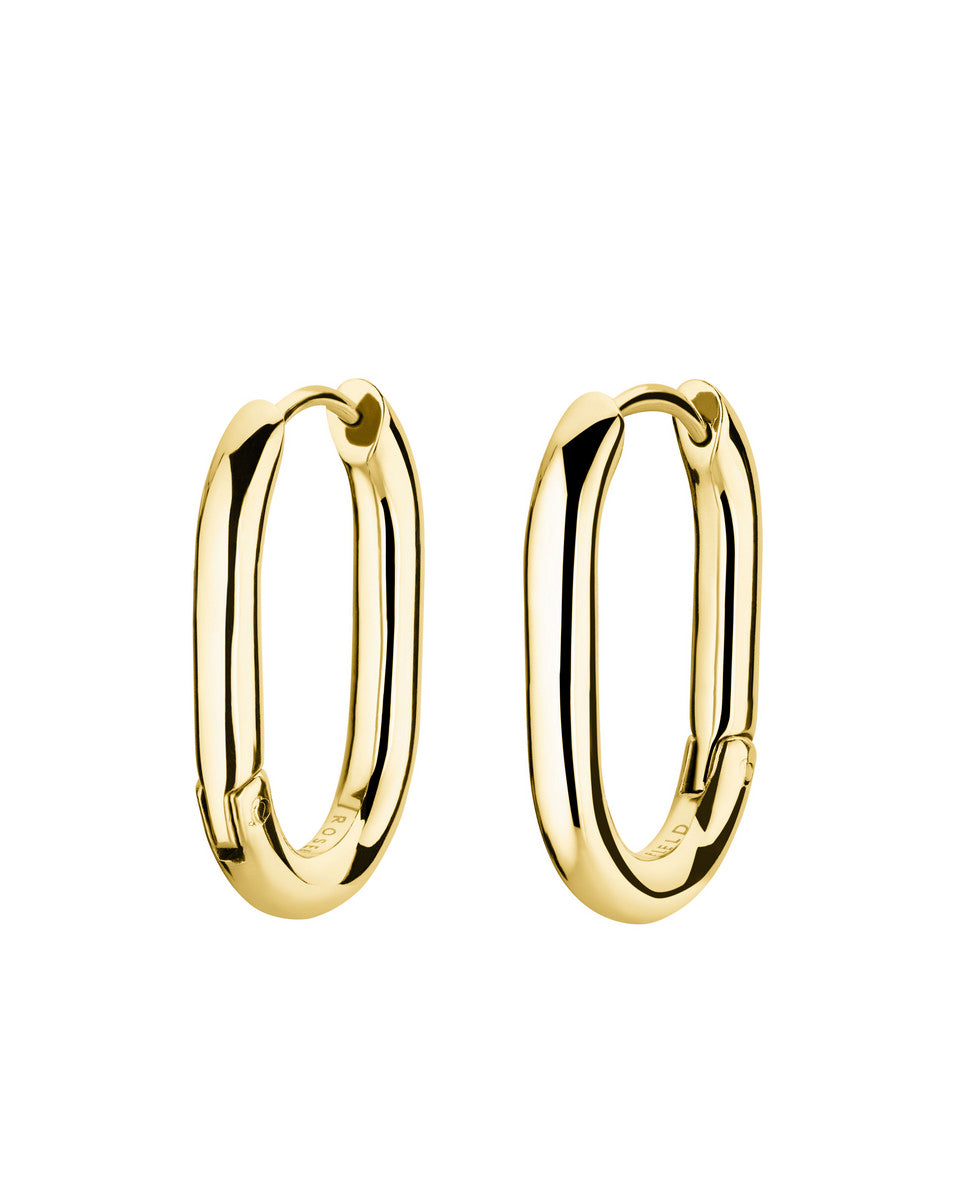 Rosefield Oorbellen Small Oval Hoops JEOSG-J569 Goudkleurig