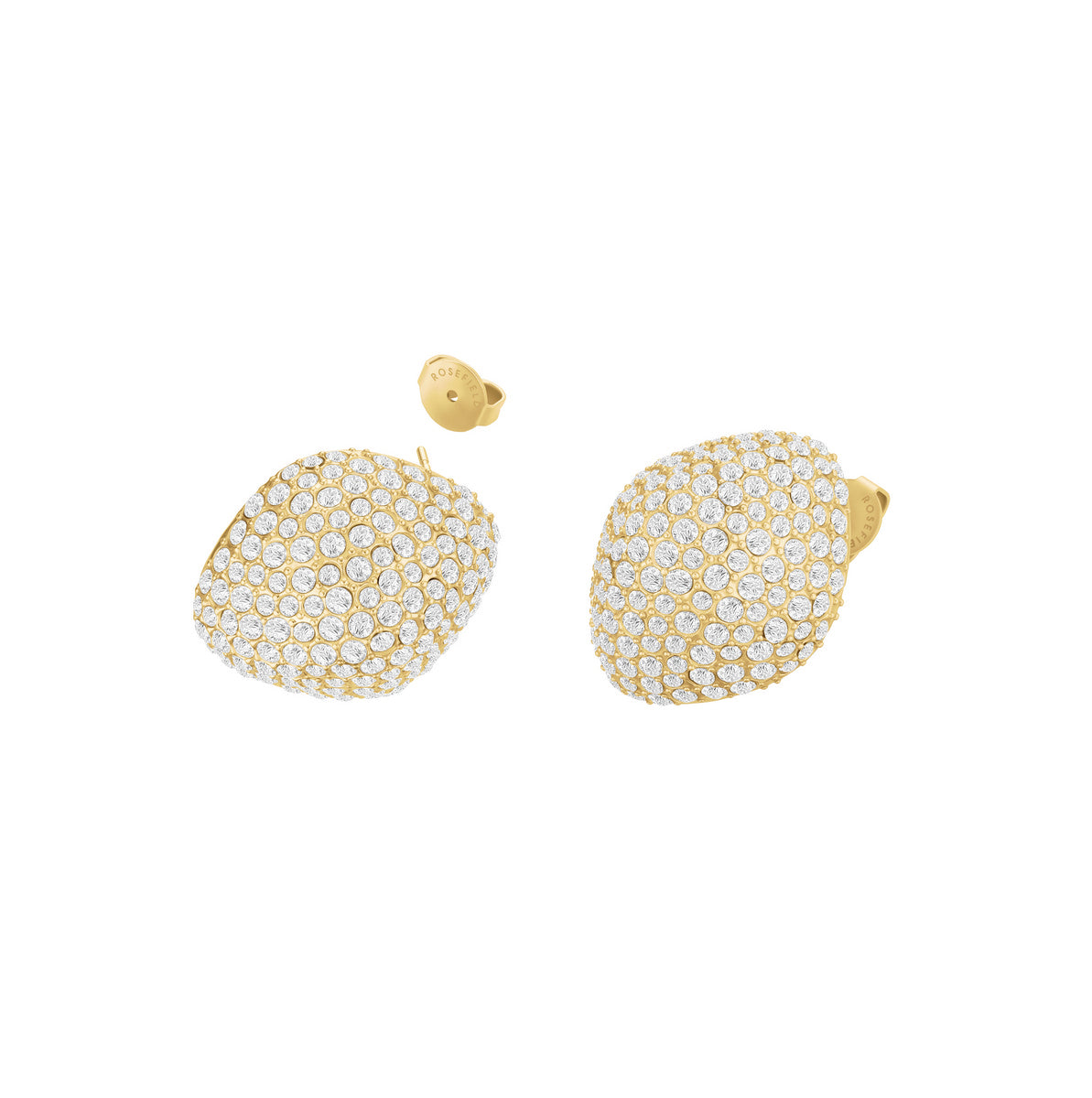 Rosefield Oorbellen Pavé Big JEPBG-J1222 Goudkleurig