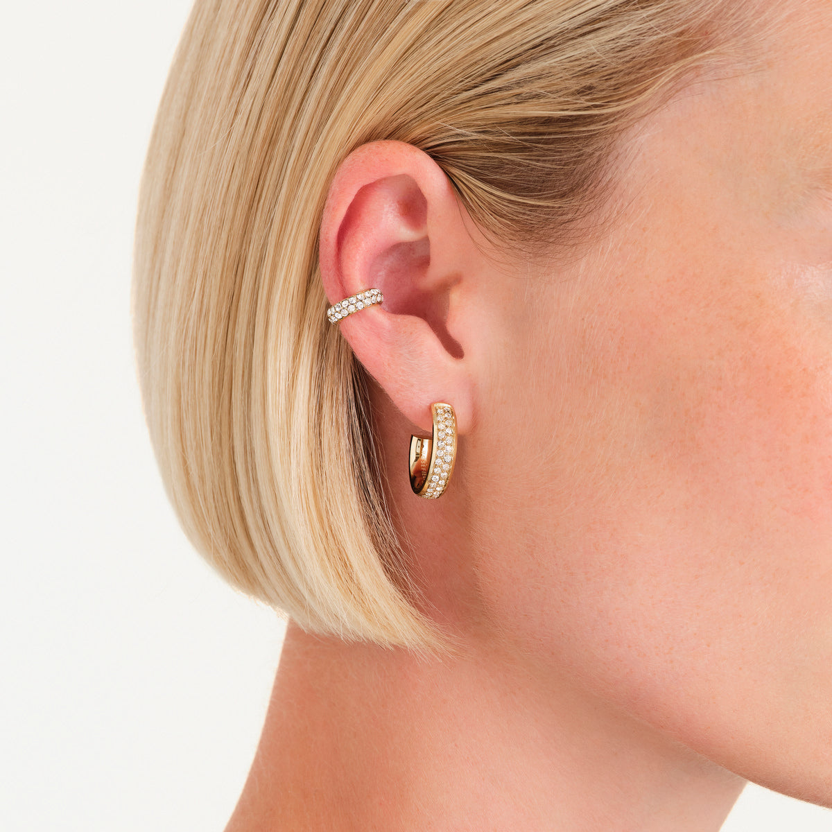 Rosefield Oorbellen Studs Earcuff JESEG-J901 Goudkleurig