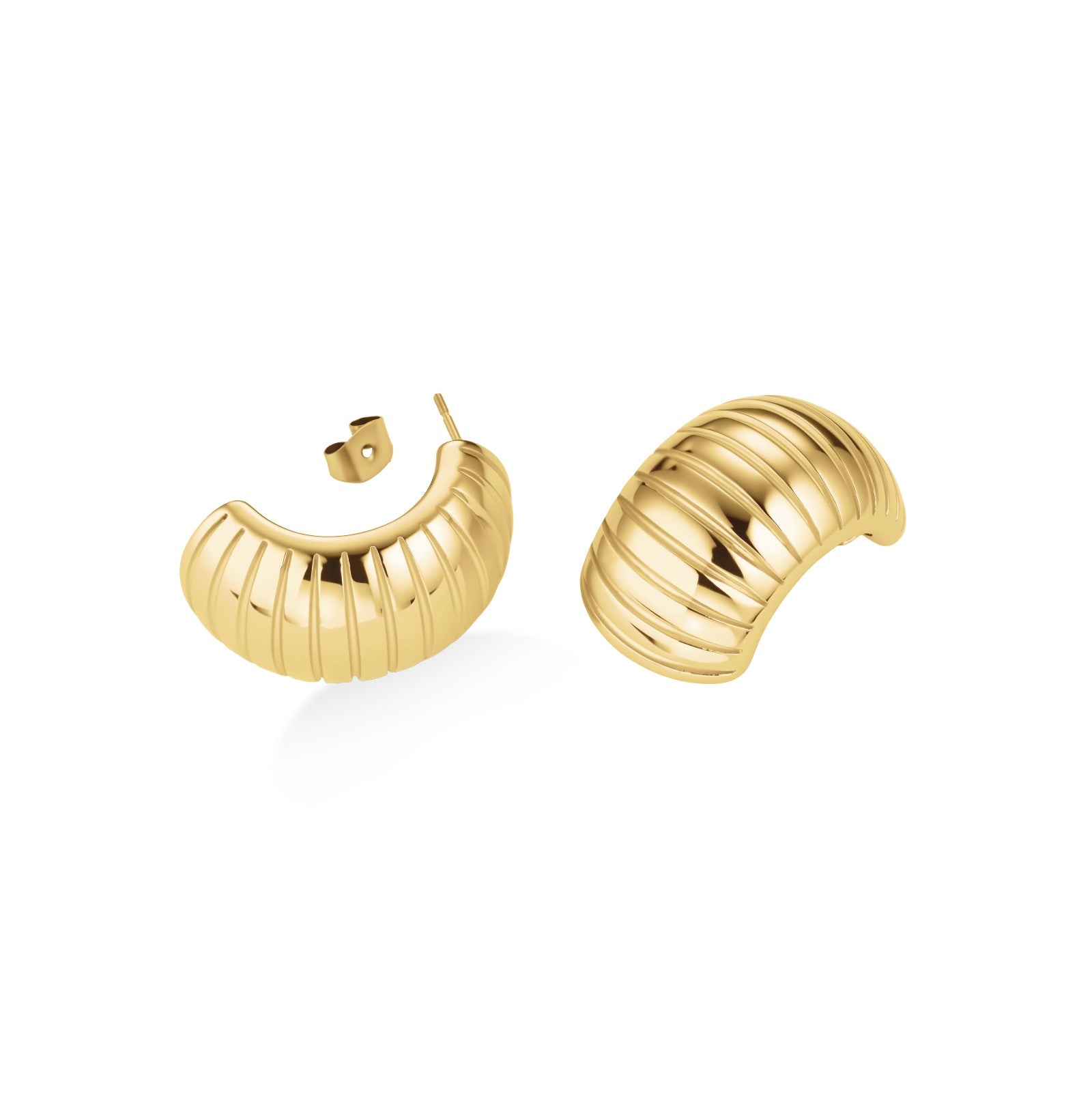 Rosefield Oorbellen Modern Vintage Striped JESEG-J968 Goudkleurig