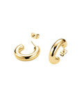 Rosefield Oorringen Medium Hoop Earrings Goudkleurig Verguld 14K Goud Stainless Steel Dames - JESHG-J931