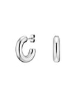 Rosefield Oorringen Medium Hoop Earrings Zilverkleurig Rhodium Plated Stainless Steel Dames - JESHS-J934