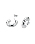 Rosefield Oorringen Medium Hoop Earrings Zilverkleurig Rhodium Plated Stainless Steel Dames - JESHS-J934