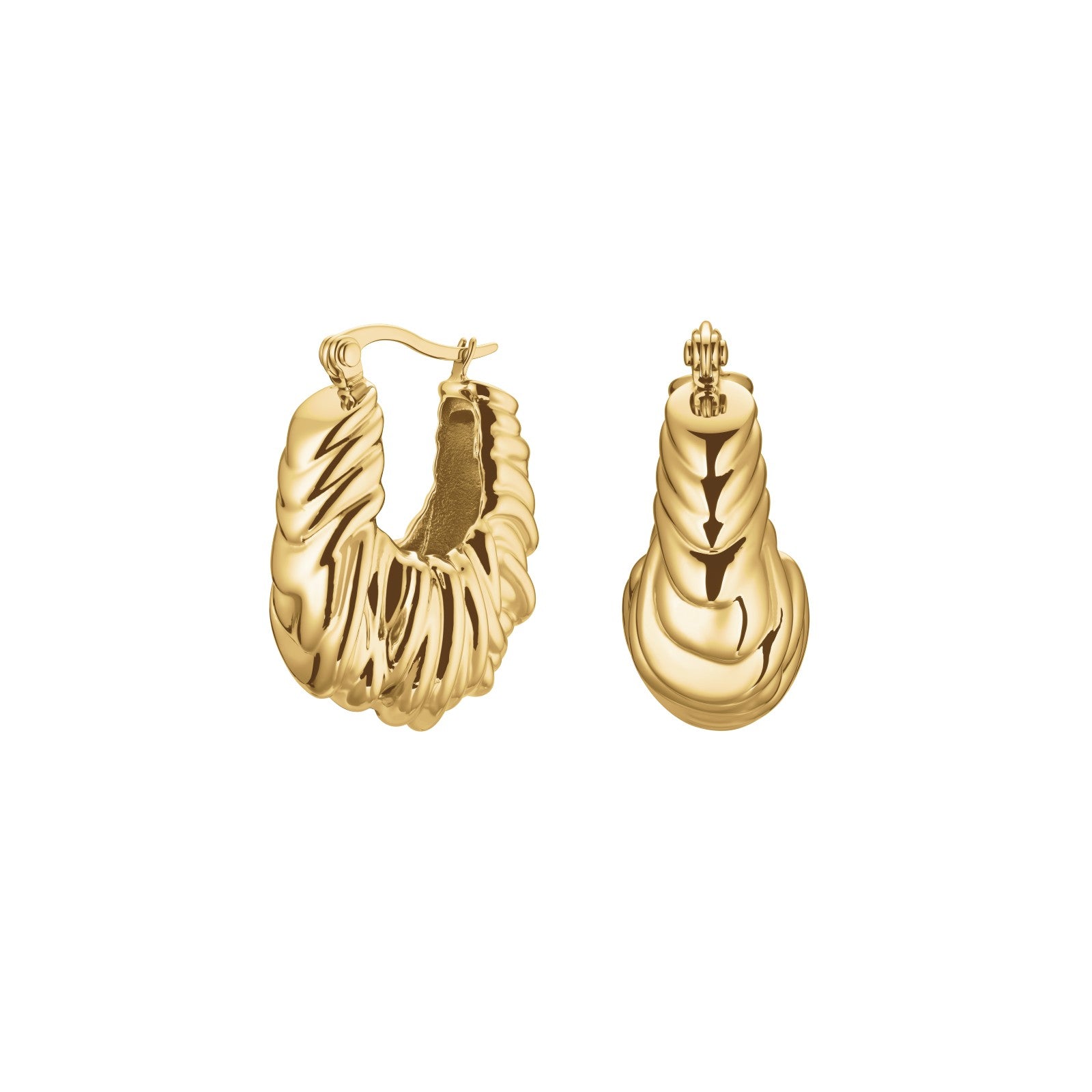 Rosefield Oorbellen Statement Knotted Hoops JESKG-J1054 Goudkleurig